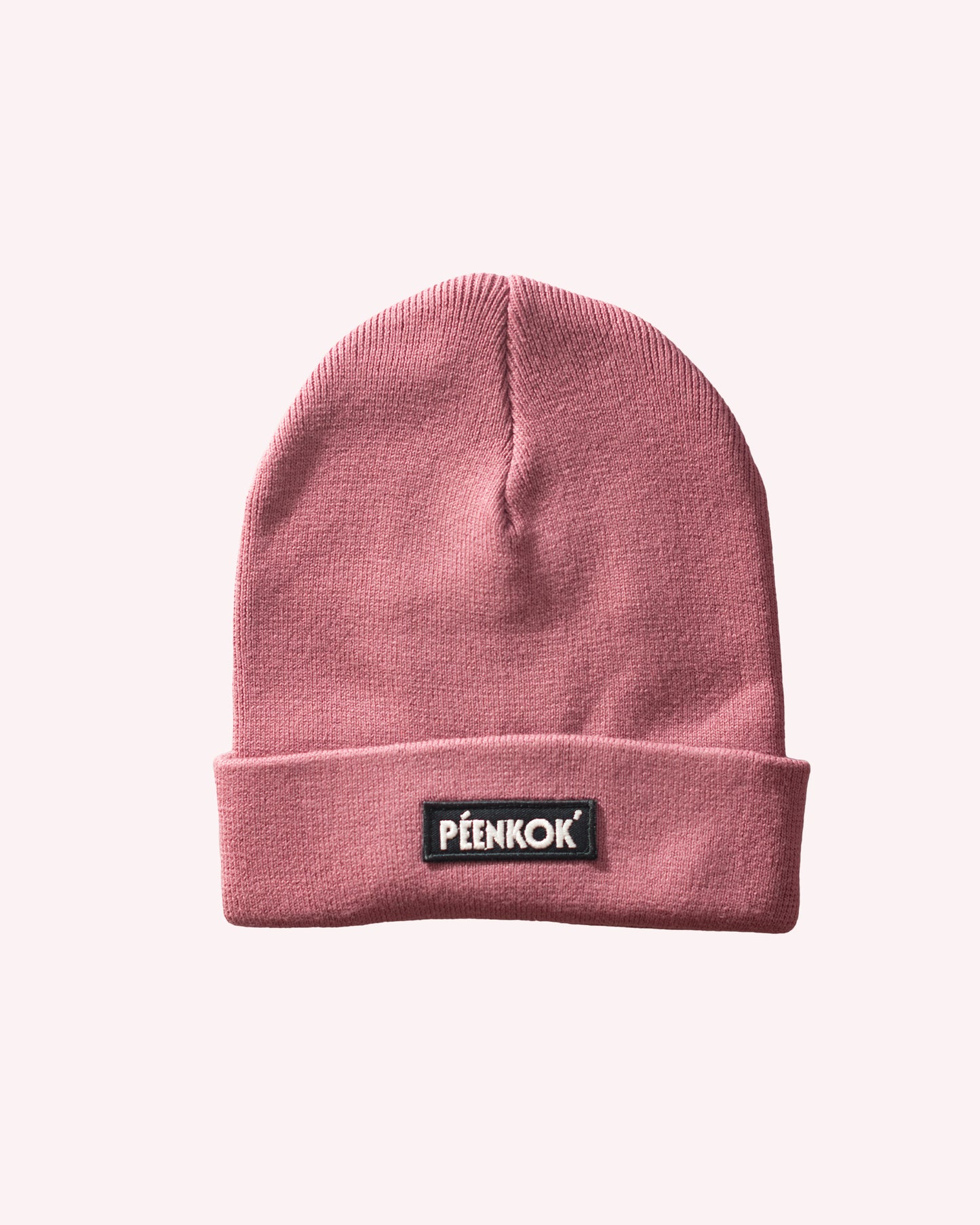 BEANIE DE ALGODÓN ORGANIC CERTIFIED® CON PARCHE TEJIDO VERDE PETROLEO