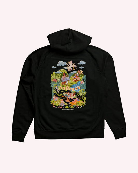 PÉENKOK' X COLANEGRA HOODIE NEGRO