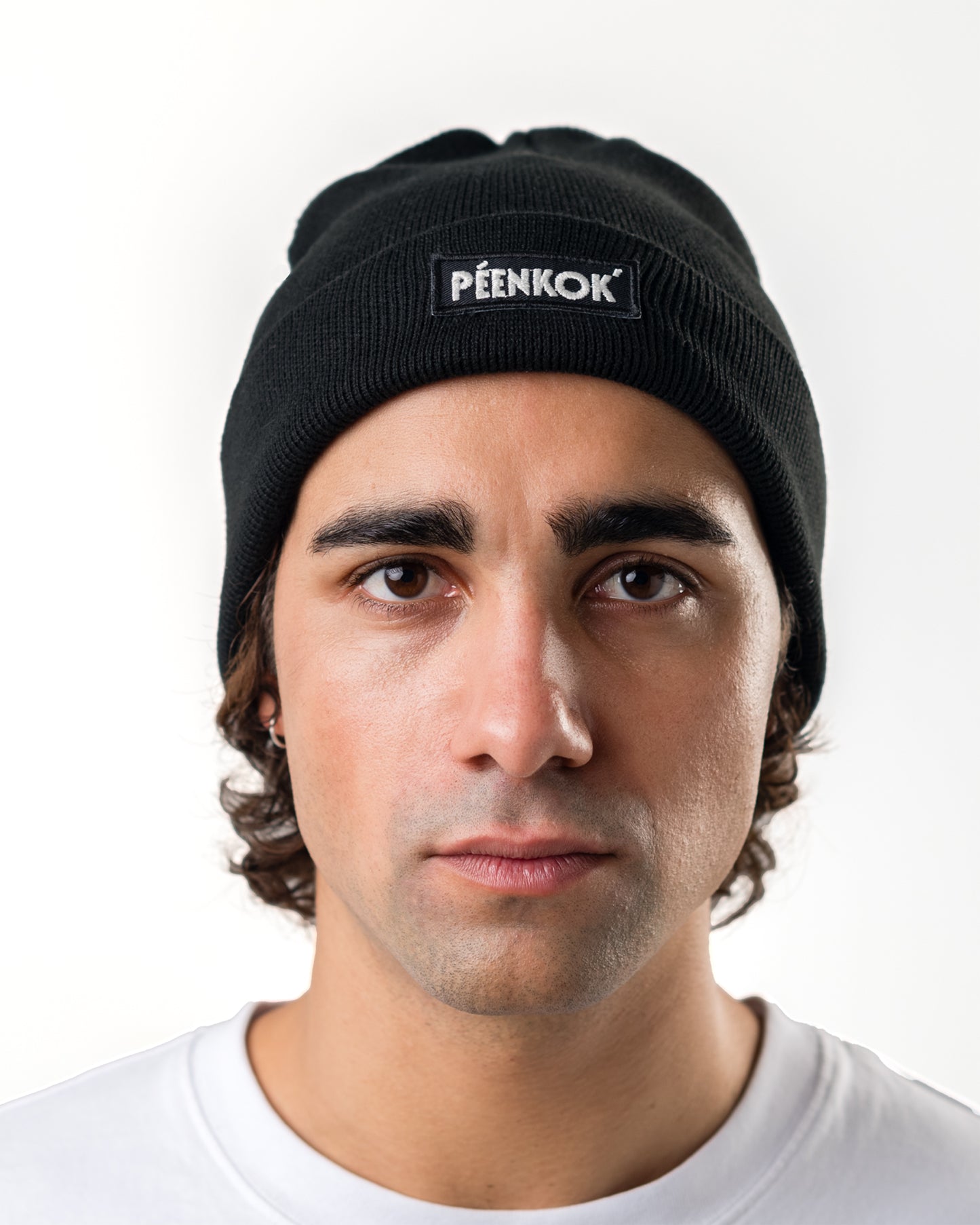 ORGANIC COTTON BLACK BEANIE