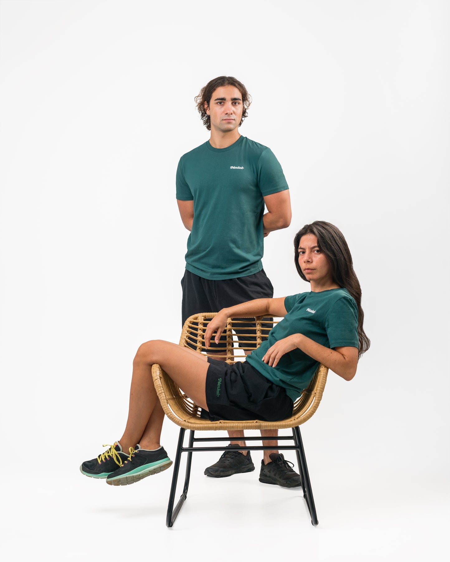 BASIC ORGANIC COTTON GREEN T-SHIRT