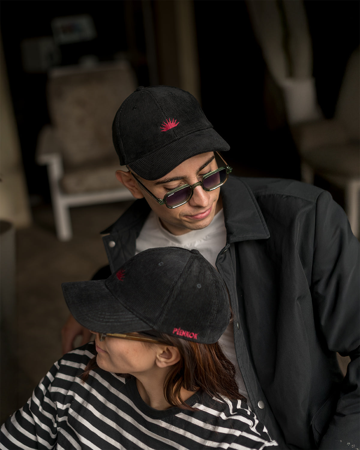 ORGANIC COTTON SUN CAP BLACK