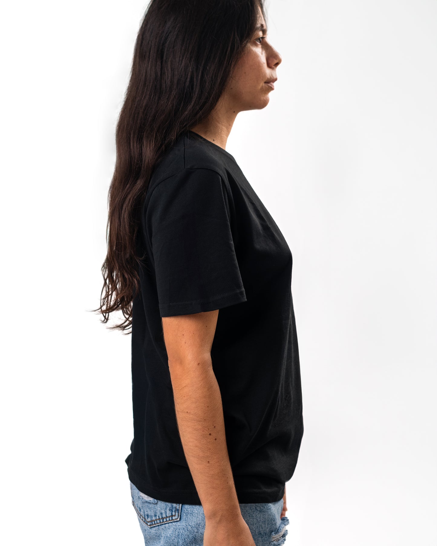 BASIC ORGANIC COTTON BLACK T-SHIRT
